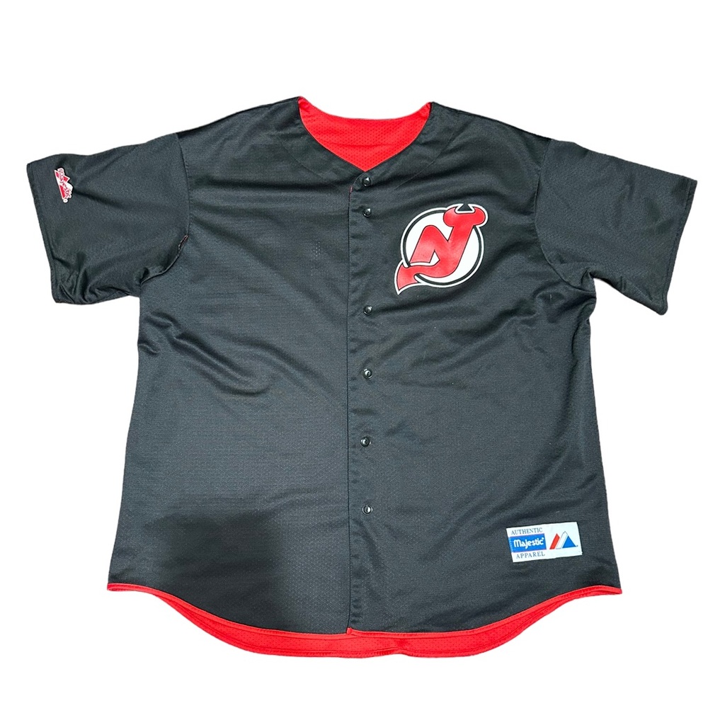 Vintage Reversible New Jersey Devils Baseball Jersey